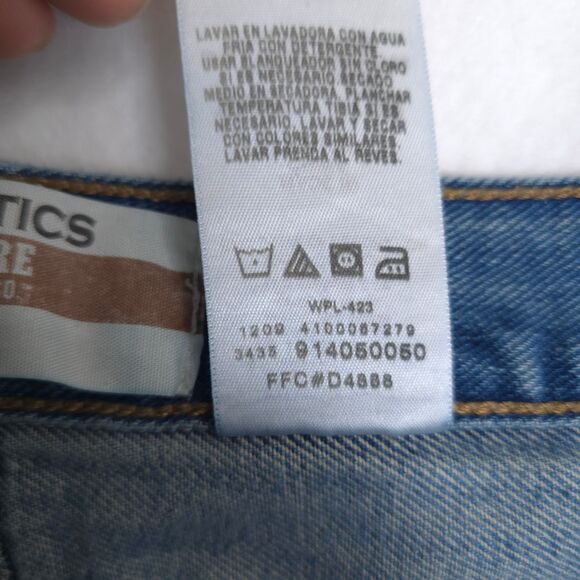 Authentics Signature by Levi Jeans Mens 40x30 Blue Denim Straight Classic Casual - Picture 7 of 11